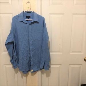 Salvatore Pellegrino Long Sleeve Blue Button Shirt